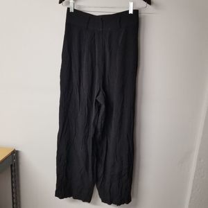 Cache vintage union made wide leg slacks pants womens high rise 14" black size 8